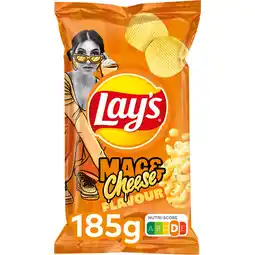 Jumbo Lay's Ribbel Chips Macaroni & Kaas 185 g aanbieding