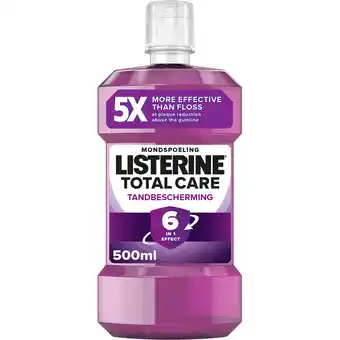Jumbo Listerine Total Care Tandbescherming Mondspoeling 6 in 1 Effect 500ML aanbieding