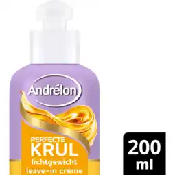Jumbo Andrelon Perfecte Krul Light Leave In Creme 200 ML aanbieding