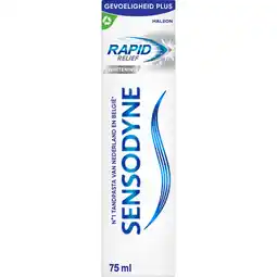 Jumbo Sensodyne Rapid Relief Whitening 75 ML aanbieding