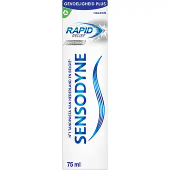 Jumbo Sensodyne Rapid Relief Whitening 75 ML aanbieding