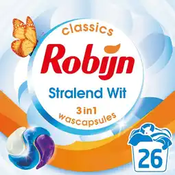 Jumbo Robijn Classics 3-in-1 Wascapsules Stralend Wit 26 wasbeurten aanbieding