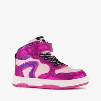 Scapino Blue Box hoge meisjes sneakers metallic fuchsia roze aanbieding
