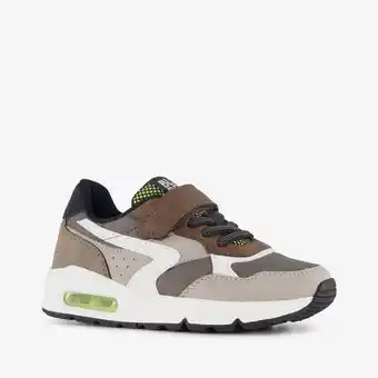 Scapino Blue Box jongens sneakers met airzool bruin groen aanbieding