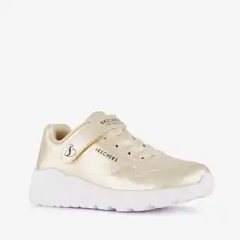 Scapino Skechers Uno Lite meisjes sneakers goud aanbieding