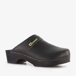 Scapino Gevavi leren klompen zwart aanbieding