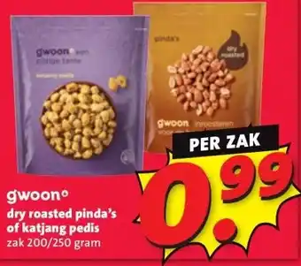 Nettorama gwoonº dry roasted pinda's of katjang pedis aanbieding