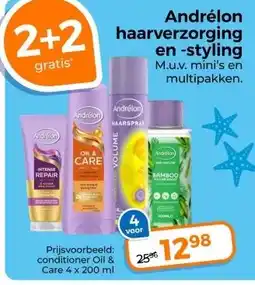 Trekpleister Andrélon haarverzorging en -styling aanbieding
