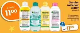 Trekpleister Garnier micellair water 400 ml aanbieding