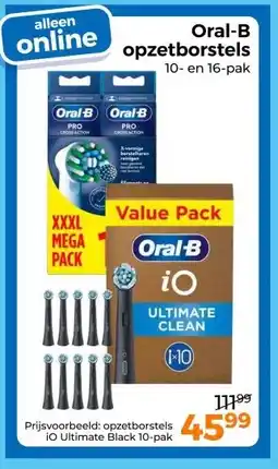 Trekpleister Oral-B opzetborstels 10- en 16-pak aanbieding
