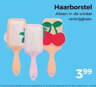 Trekpleister Haarborstel Alleen in de winkel verkrijgbaar. aanbieding