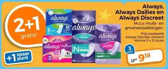 Trekpleister Always Dailies en Always Discreet aanbieding