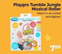 Trekpleister Playgro Tumble Jungle Musical Roller aanbieding