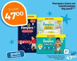 Trekpleister Pampers luiers en luierbroekjes big pack*** aanbieding