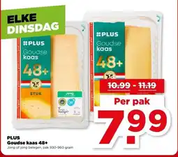 PLUS PLUS Goudse kaas 48+ aanbieding