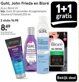 Etos Guhl, John Frieda en Bioré aanbieding