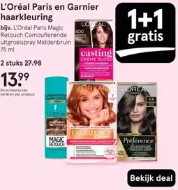 Etos L'Oréal Paris en Garnier haarkleuring aanbieding
