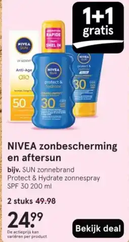Etos NIVEA zonbescherming en aftersun aanbieding