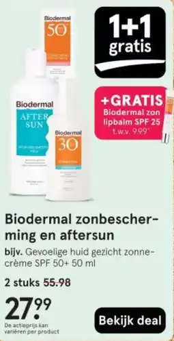 Etos Biodermal zonbescher ming en aftersun aanbieding