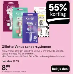Etos Gillette Venus scheersystemen aanbieding