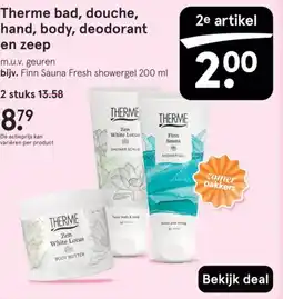 Etos Therme bad, douche, hand, body, deodorant en zeep aanbieding