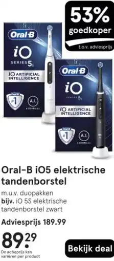 Etos Oral-B i05 elektrische tandenborstel aanbieding
