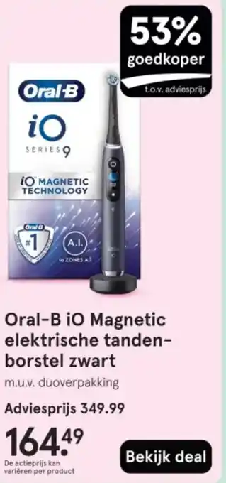 Etos Oral-B iO Magnetic elektrische tanden borstel zwart aanbieding