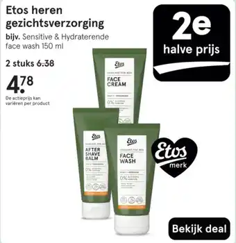 Etos Etos heren gezichtsverzorging aanbieding