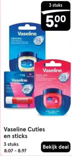 Etos Vaseline Cuties en sticks aanbieding