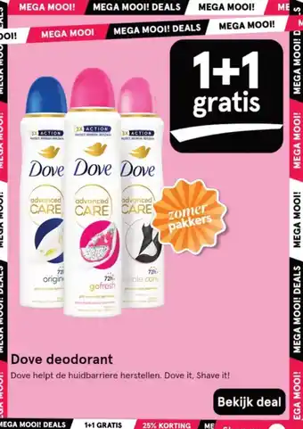 Etos Dove deodorant aanbieding