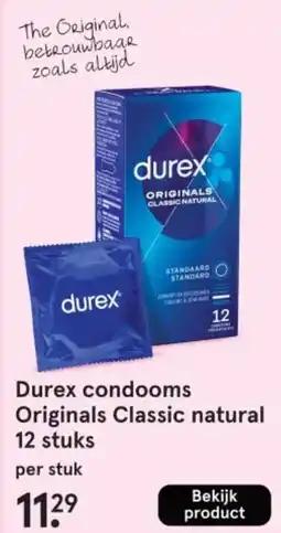 Etos Durex condooms Originals Classic natural aanbieding
