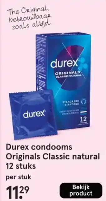 Etos Durex condooms Originals Classic natural aanbieding