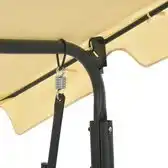 Bol.com vidaXL Tuinschommelstoel 170x110x153 cm antraciet aanbieding
