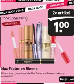 Etos Max Factor en Rimmel aanbieding