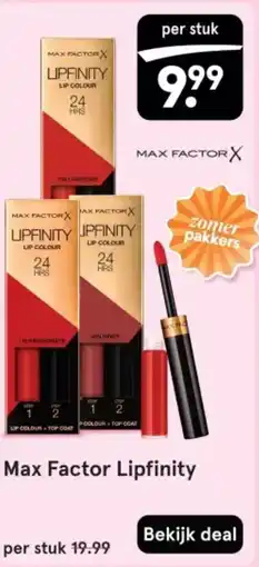 Etos Max Factor Lipfinity aanbieding