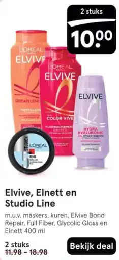 Etos Elvive, Elnett en Studio Line aanbieding