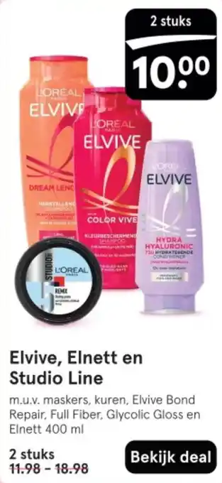 Etos Elvive, Elnett en Studio Line aanbieding