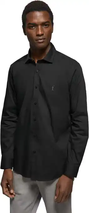 Amazon Polo Club Hemd Popelin Slim Fit Heren met Logo - 100% Katoen - Shirt for Men Coton aanbieding