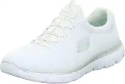Amazon Skechers Summits dames Sneaker,White Mesh/ Silver Trim,41 EU aanbieding