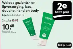 Etos Weleda gezichts en lipverzorging, bad, douche, hand en body aanbieding