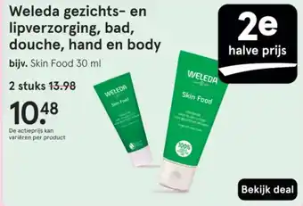 Etos Weleda gezichts en lipverzorging, bad, douche, hand en body aanbieding