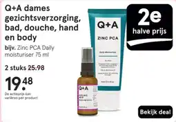 Etos Q+A dames gezichtsverzorging, bad, douche, hand en body aanbieding