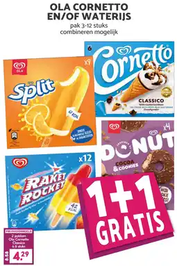 Coop Ola cornetto en, of waterijs aanbieding