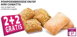 Coop Pompoenbroodje en, of mini ciabatta aanbieding