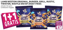 Coop LAMB WESTON ORIGINAL, BURGER, GRILL, RUSTIC, TWISTER, WAFFLE EN/OF ZIGGY FRIES aanbieding