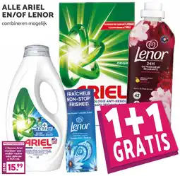 Coop Alle ariel en, of lenor aanbieding