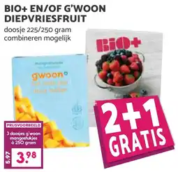 Coop BIO+ EN/OF G'WOON DIEPVRIESFRUIT aanbieding