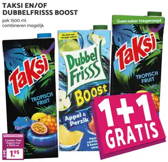 Coop Taksi en, of dubbelfrisss boost aanbieding