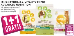 Coop Iams naturally, vitality en/of advanced nutrition aanbieding