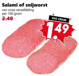 Coop Salami of snijworst aanbieding